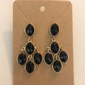Black Chandelier Earrings